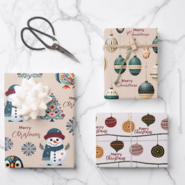 Hoja De Papel De Regalo Escandinavo caprichoso