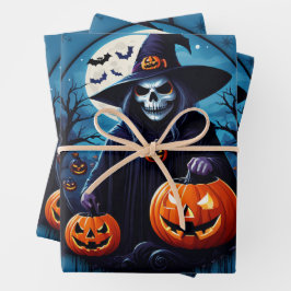 Hoja De Papel De Regalo Escena espeluznante de Halloween