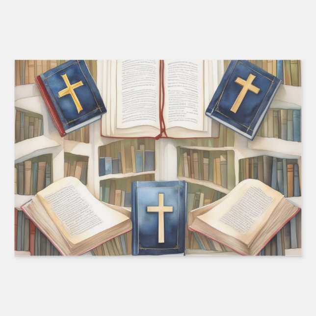 Hoja De Papel De Regalo Escritura y armonía cruzada (Anverso)