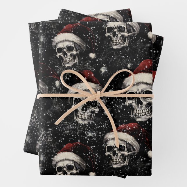 Hoja De Papel De Regalo Escrúpulos de Navidades góticos fantasmales (In situ)