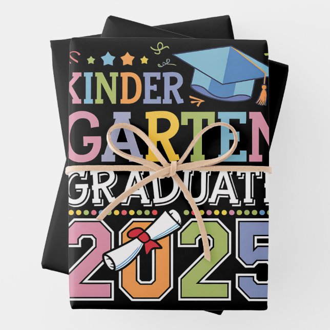 Hoja De Papel De Regalo Escuela de Graduación 2025 (In situ)