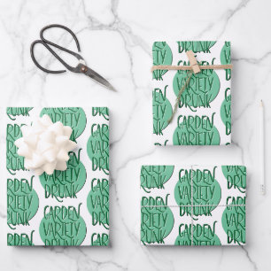 Hoja De Papel De Regalo Eslogan de recuperación de borracho de jardín