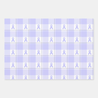 Hoja De Papel De Regalo Esophageal Cancer Awareness Plaid Periwinkle