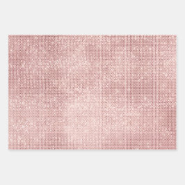 Hoja De Papel De Regalo Esparkle Rosa Gold Glam