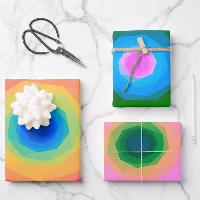 Hoja De Papel De Regalo Espirales (Anverso)