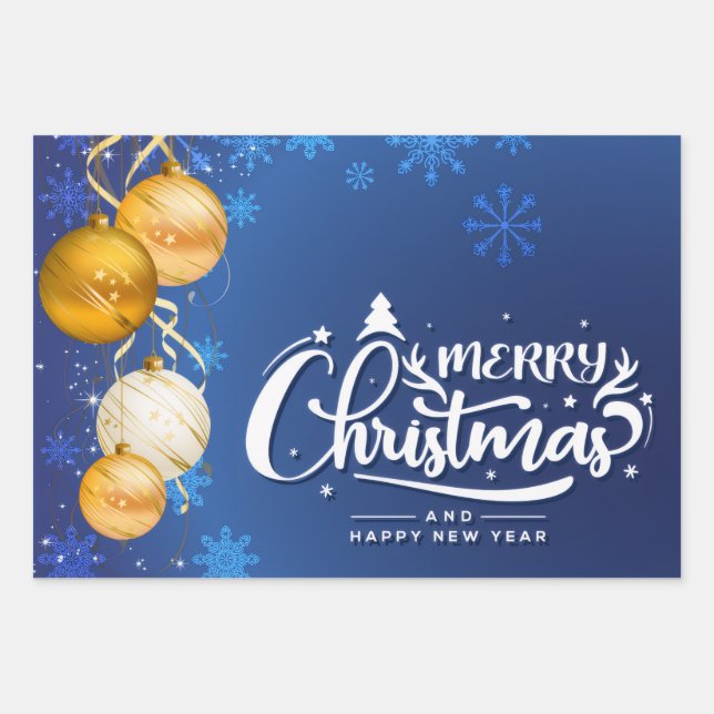 Hoja De Papel De Regalo Espíritu de Navidades mágicos - Diseño festivo (Anverso)