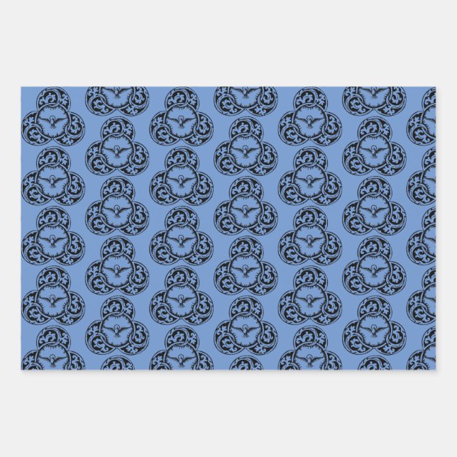 Hoja De Papel De Regalo Espíritu Santo Doble símbolo cristiano (Anverso)