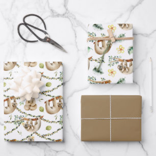 Hoja De Papel De Regalo Espumas De Cute Colgadas De Un Árbol