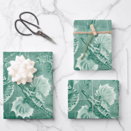 Hoja De Papel De Regalo Estanques teleostei vintage y peces de Ernst Haeck