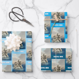 Hoja De Papel De Regalo Estatua de las sirvientas. Personalizada