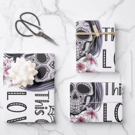 Hoja De Papel De Regalo Este Chica ama Halloween