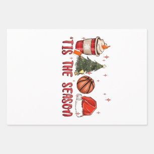 Hoja De Papel De Regalo Este es el baloncesto de los Navidades navideños