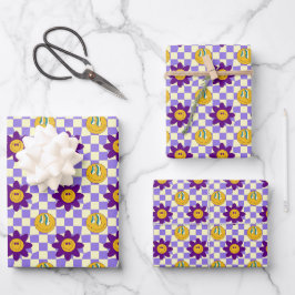 Hoja De Papel De Regalo Estética Trippy Psicodélico Inusual Quirky