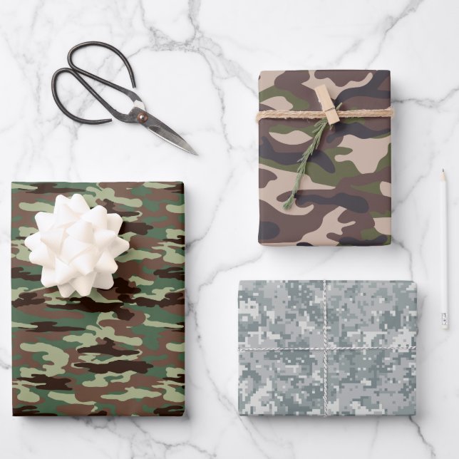 Hoja De Papel De Regalo Estilo de camuflaje #2 (Anverso)