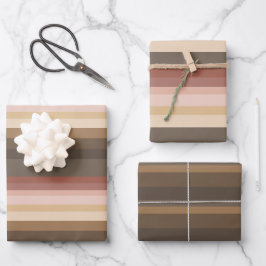 Hoja De Papel De Regalo Estopa Rosa Y Marrón