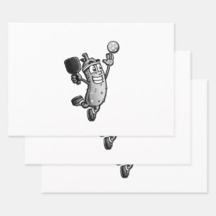 Hoja De Papel De Regalo Estrella de Pickleball