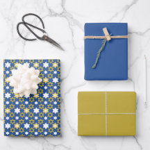 Estrella Dorada y Azul de David