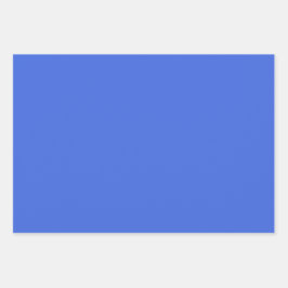 Hoja De Papel De Regalo Estrella real llana Palatinado Tonos azules 3 Tono