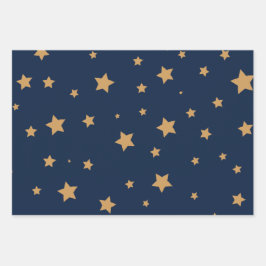 Hoja De Papel De Regalo Estrellas-