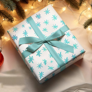 Hoja De Papel De Regalo Estrellas acuáticas - turquesa