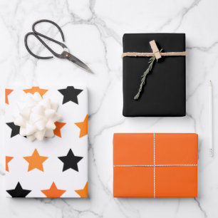 Hoja De Papel De Regalo Estrellas de Halloween