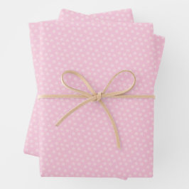Hoja De Papel De Regalo Estrellas lanzadas rosadas