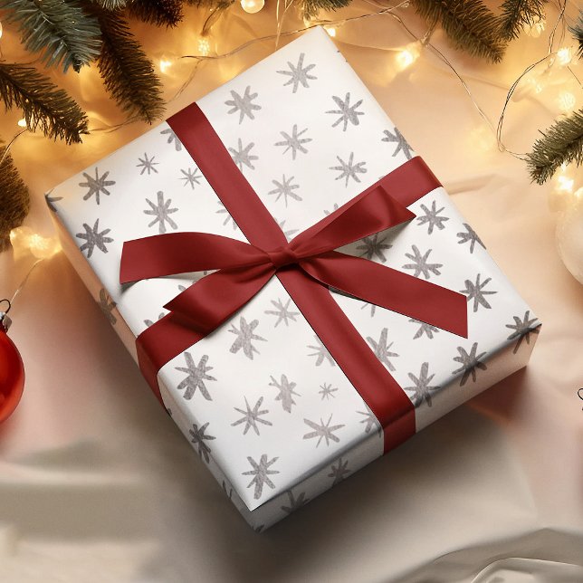 Hoja De Papel De Regalo Estrellas metálicas - plata (Subido por el creador)