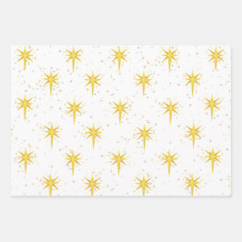 Hoja De Papel De Regalo Estrellas navidades