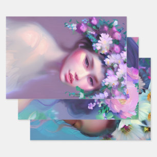 Hoja De Papel De Regalo Ethereal Fantasy Fairytale Art Mujeres Bonitos