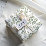 Hoja De Papel De Regalo Eucalyputus Rústico Sage Green Watercolor<br><div class="desc">Diseño rústico y sencillo de eucaliputos,  con hojas extrañas a mano pintadas en acuarela. Se trata de un patrón sin fisuras organizado en una repetición multidireccional. Cada hoja de envolvimiento de regalo es una escala diferente.</div>