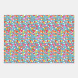 Hoja De Papel De Regalo Explosión de Crayón