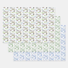 Hoja De Papel De Regalo Extinct Animal Toile Wrapping Paper