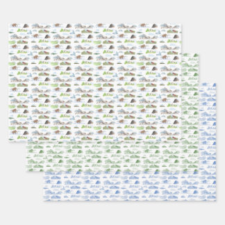 Hoja De Papel De Regalo Extinct Animal Toile Wrapping Paper