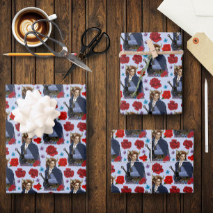 Hoja De Papel De Regalo Fae cornudo Faun Fantasía 