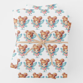 Hoja De Papel De Regalo Fairy Birthday Party