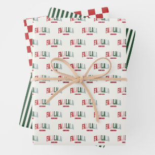 Hoja De Papel De Regalo FALALALA VIBES Holiday