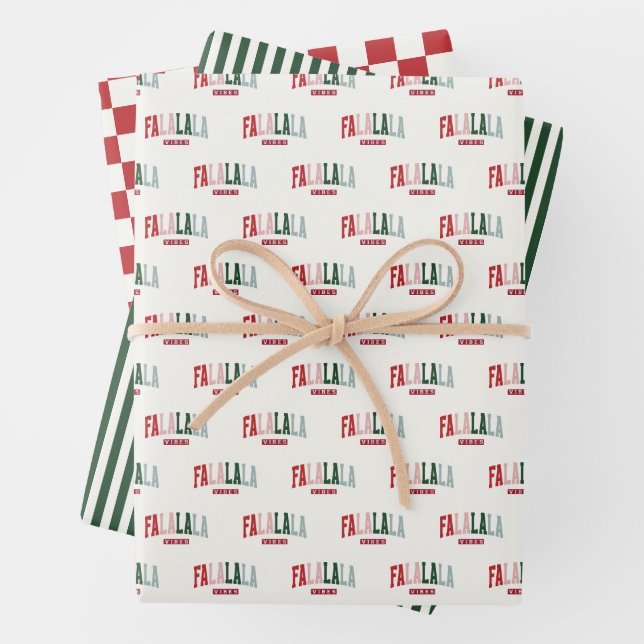 Hoja De Papel De Regalo FALALALA VIBES Holiday (In situ)