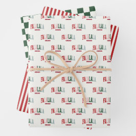 Hoja De Papel De Regalo FALALALA VIBES Holiday