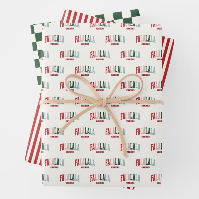 Hoja De Papel De Regalo FALALALA VIBES Holiday (In situ)