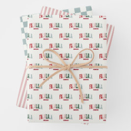 Hoja De Papel De Regalo FALALALA VIBES Holiday
