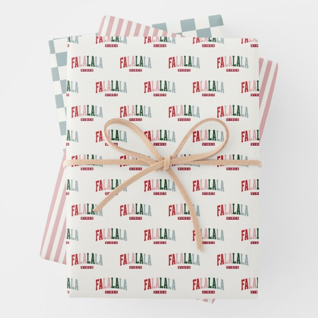 Hoja De Papel De Regalo FALALALA VIBES Holiday (In situ)