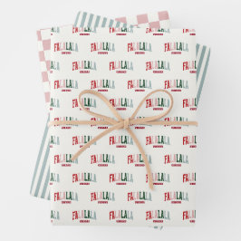 Hoja De Papel De Regalo FALALALA VIBES Holiday