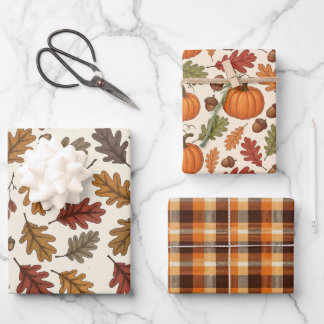 Hoja De Papel De Regalo Fall Thanksgiving