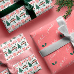 Hoja De Papel De Regalo Familia Pink Vintage Car Christmas Tree Town Fa La<br><div class="desc">¡Reavivar la alegría de los Navidades del pasado! Transportar en el tiempo con esta divertida tradición familiar personalizada de coches de época rosa árbol de Navidad y papel de envolver de la ciudad. El diseño presenta un auto retro vintage que cuida un árbol de Navidad junto con bonitas casas rosadas...</div>