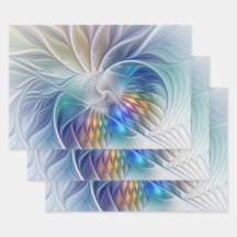 Fantasía floral, colorido abstracto flor fractal