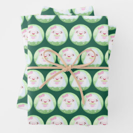 Hoja De Papel De Regalo Fantasma de Cute Matcha Latte