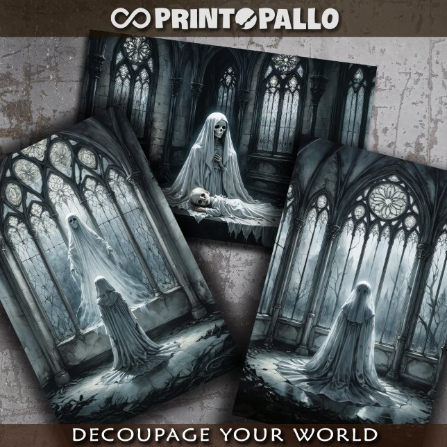 Hoja De Papel De Regalo Fantasma gótica en presencia del alma (Subido por el creador)