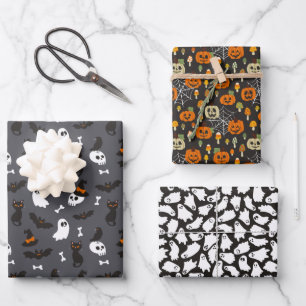 Hoja De Papel De Regalo Fantasmas fantasmagóricas calumnian patrones de Ha