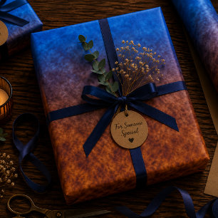 Hoja De Papel De Regalo Faroles Bajo las Estrellas