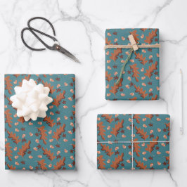 Hoja De Papel De Regalo Felices Acorns